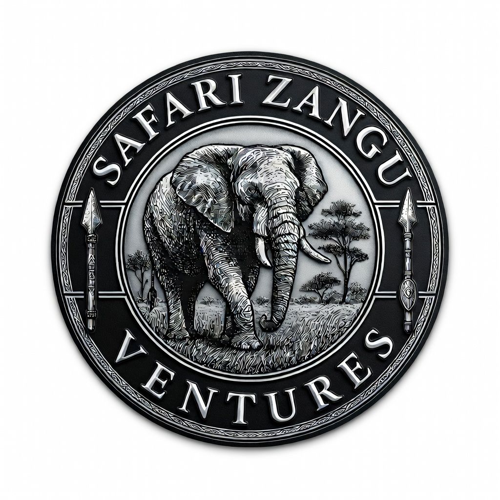 Safari Zangu guide showing a lion to guests in the Serengeti